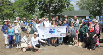 A group of Visionaries members and friends at our 2017 5km Walk-a-thon